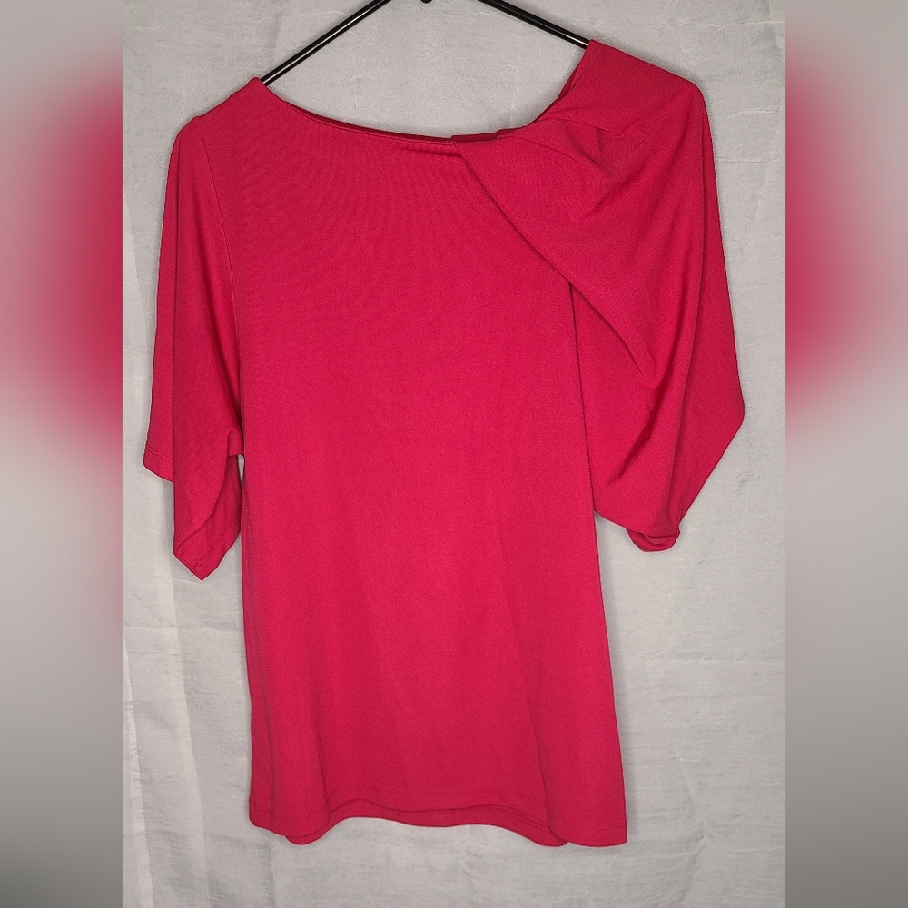 Anne Klein Hot Pink Blouse size L
